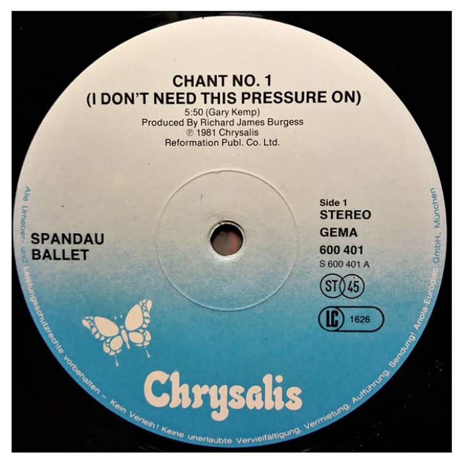 Spandau Ballet - Chant No.1 (i Don't Need This) | 12" Maxi Single Usado image number 2.0