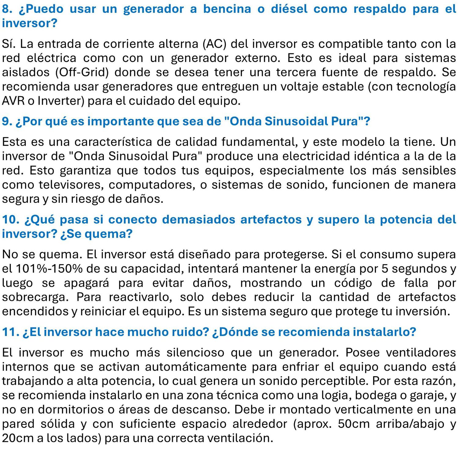 Inversor Solar 1000w 12v Potencia M&aacute;xima 2000w image number 9.0