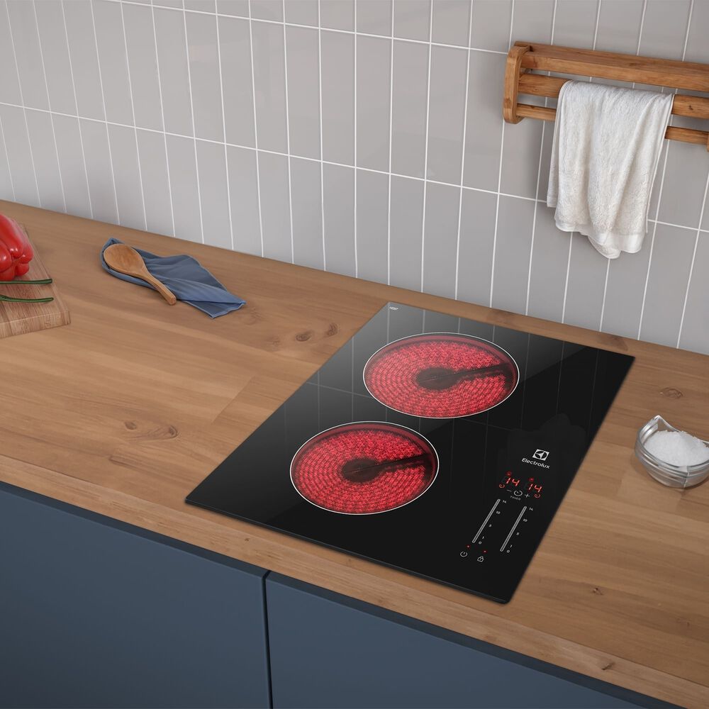 Encimera Eléctrica 2 Platos Vitrocerámica Panel Touch Ve3st image number 7.0