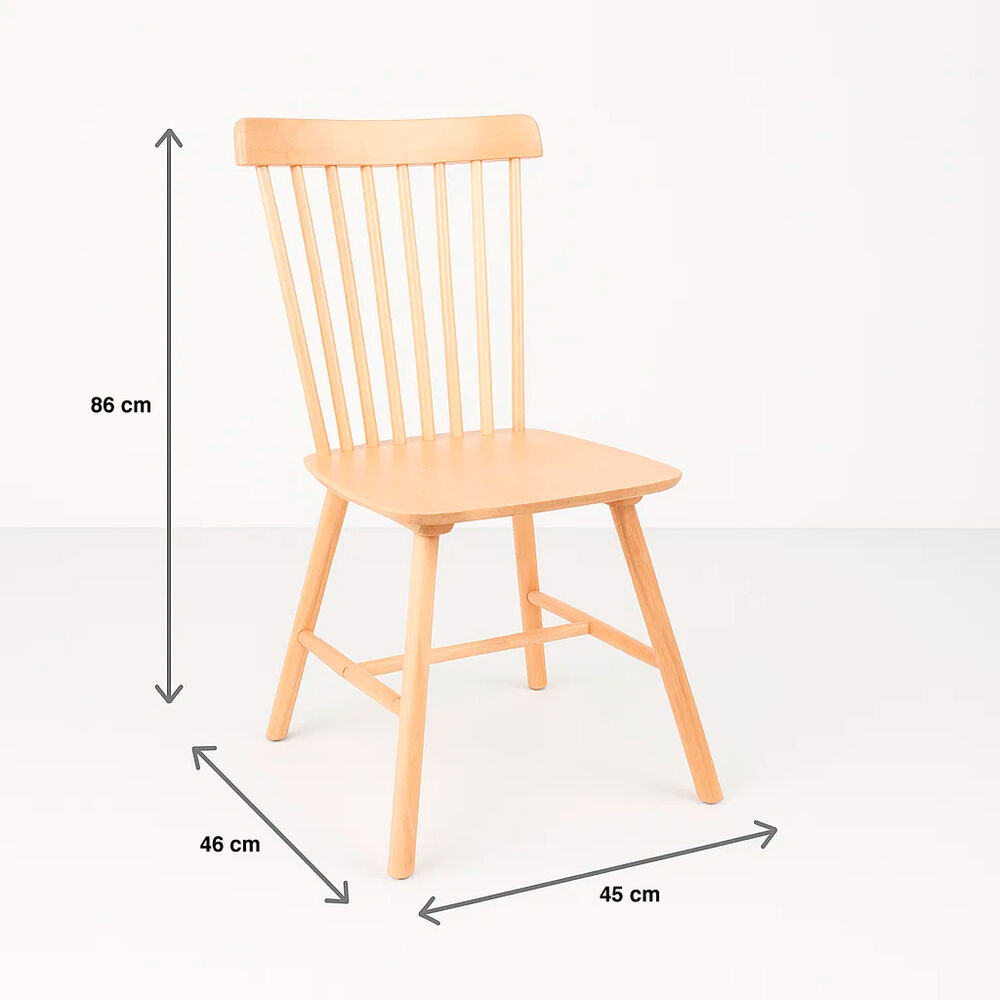 Silla Windsor Madera - Natural image number 3.0