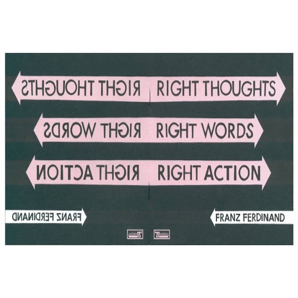 Franz Ferdinand - Right Thoughts, Right Words, Right Action | Cd image number 14.0