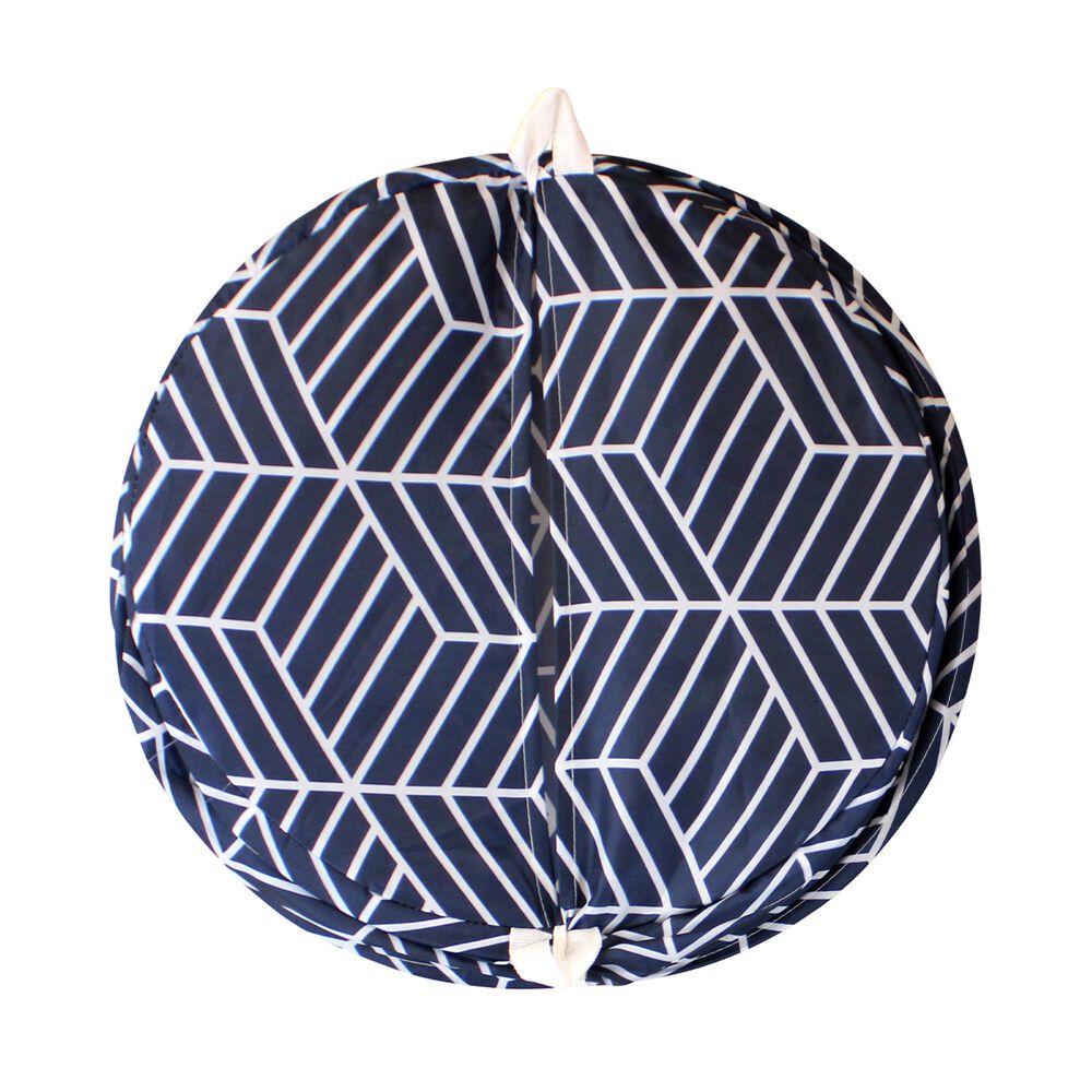 Cesto Para Ropa Plegable Nautica Home 42x55cm Azul-blanco image number 5.0
