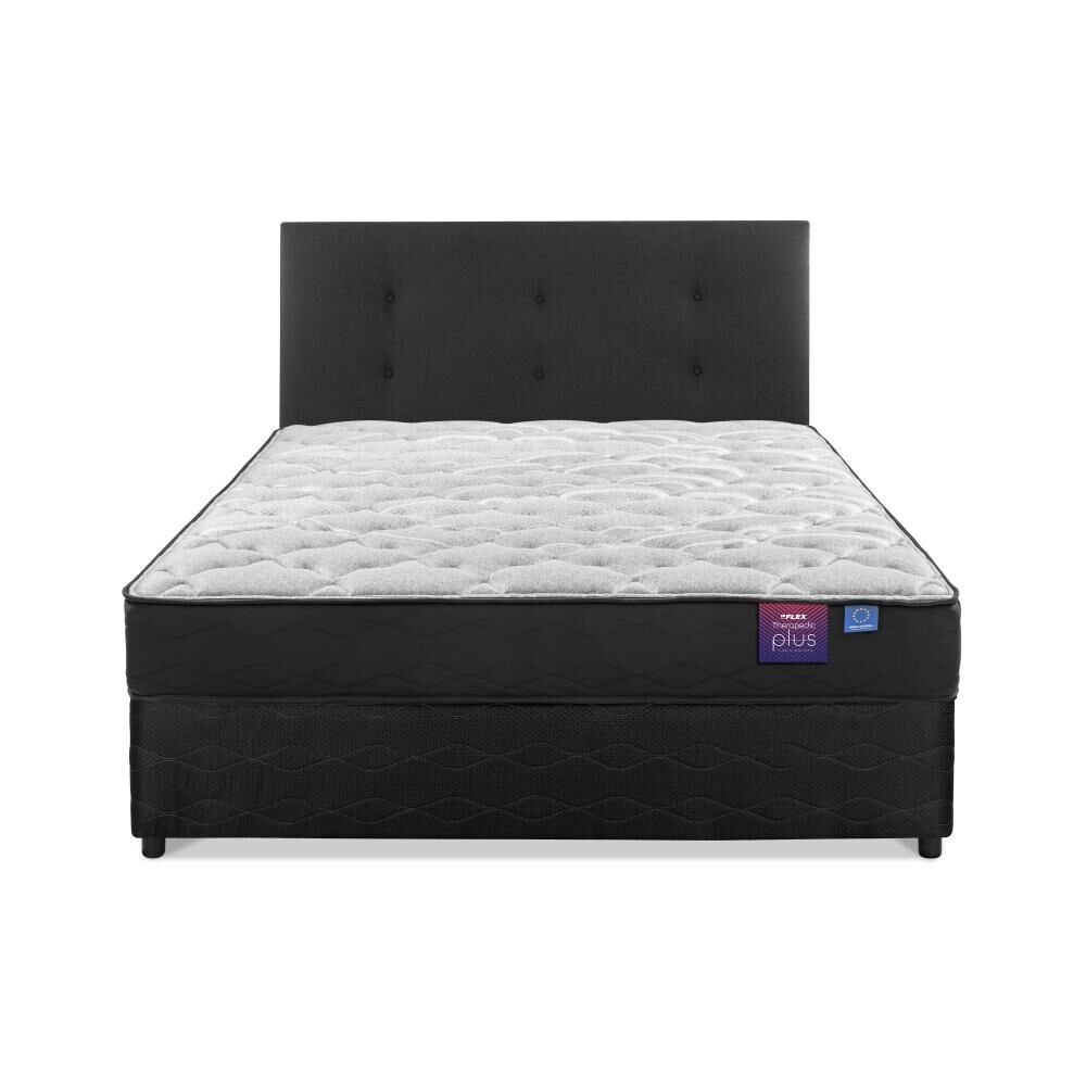Cama Americana Flex Therapedic Plus / 2 Plazas / Base Dividida + Respaldo image number 1.0