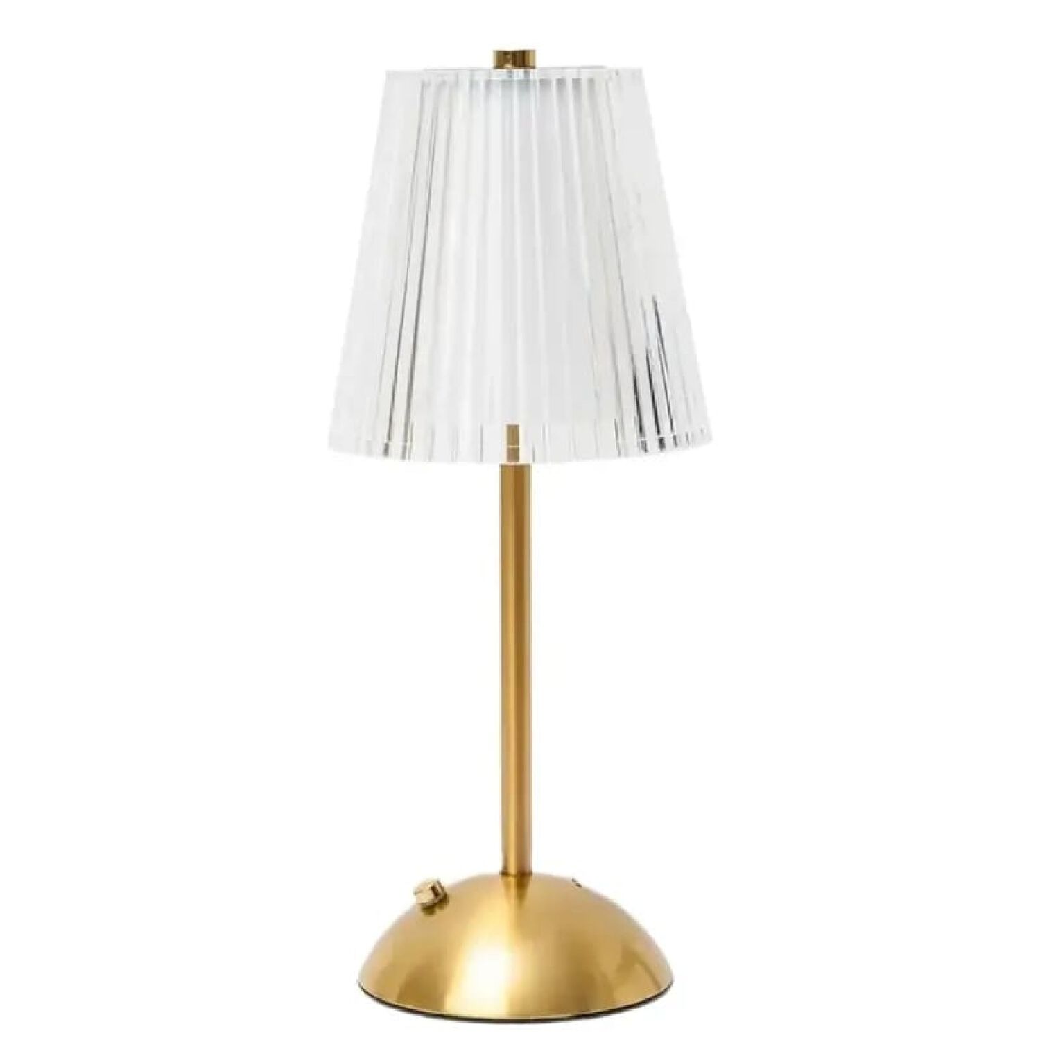 L&aacute;mpara De Mesa Led Inal&aacute;mbrica Recargable Usb De Metal Bronce. image number 0.0