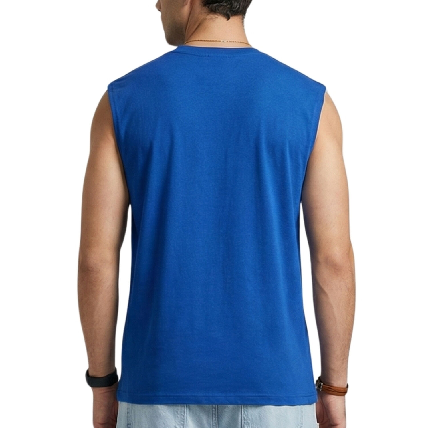 Polera Sin Manga Musculosa Unicolor Hombre Hercules image number 1.0