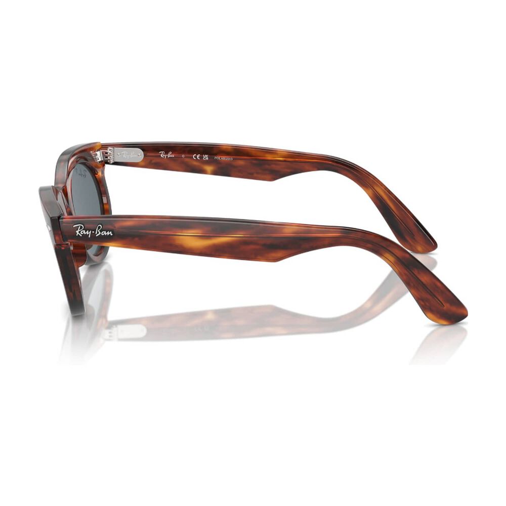 Lentes De Sol Wayfarer Oval Havana Rayado Polarizados Ray-ban image number 2.0
