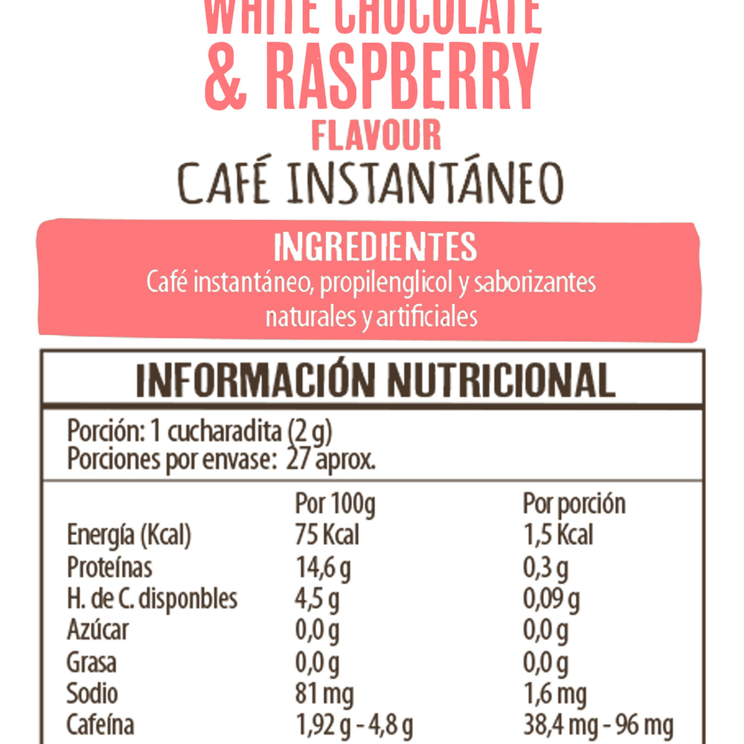 Caf&eacute; Beanies Liofilizado White Chocolate & Raspberry image number 3.0