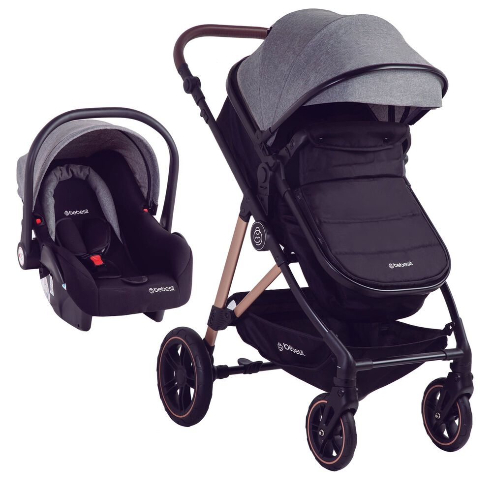 Coche Cuna Travel System Neo Gris Bebesit image number 1.0