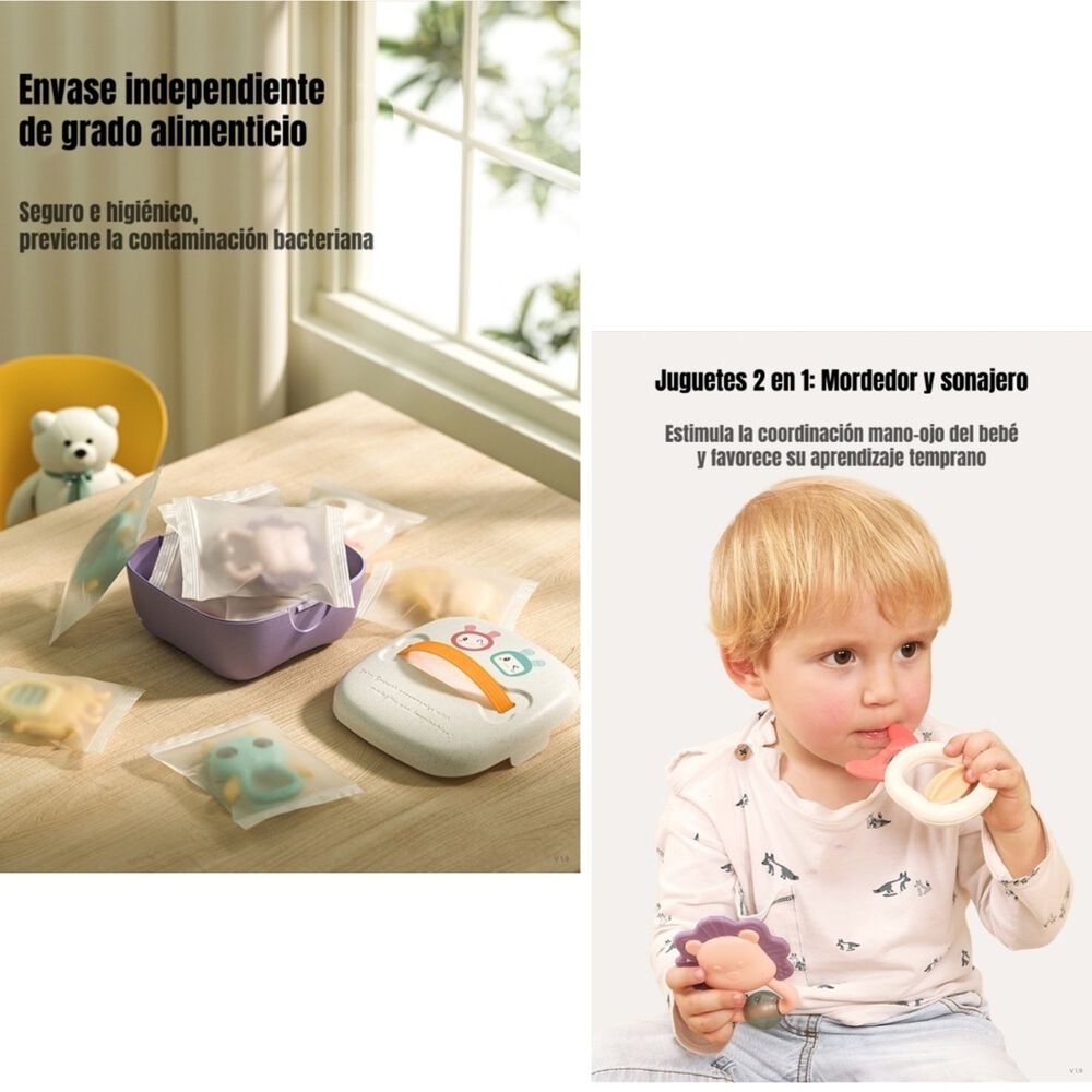 Mordedores Juguetes Sensoriales Educativos Tm146 Lubabycas image number 2.0