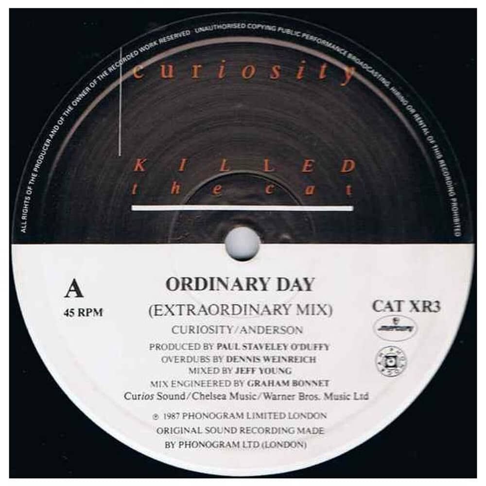 Curiosity Killed The Cat - Ordinary Day | 12" Maxi Single Vinilo Usado image number 2.0