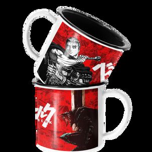 Taza Enlozada Lechera Guts Berserk Anime