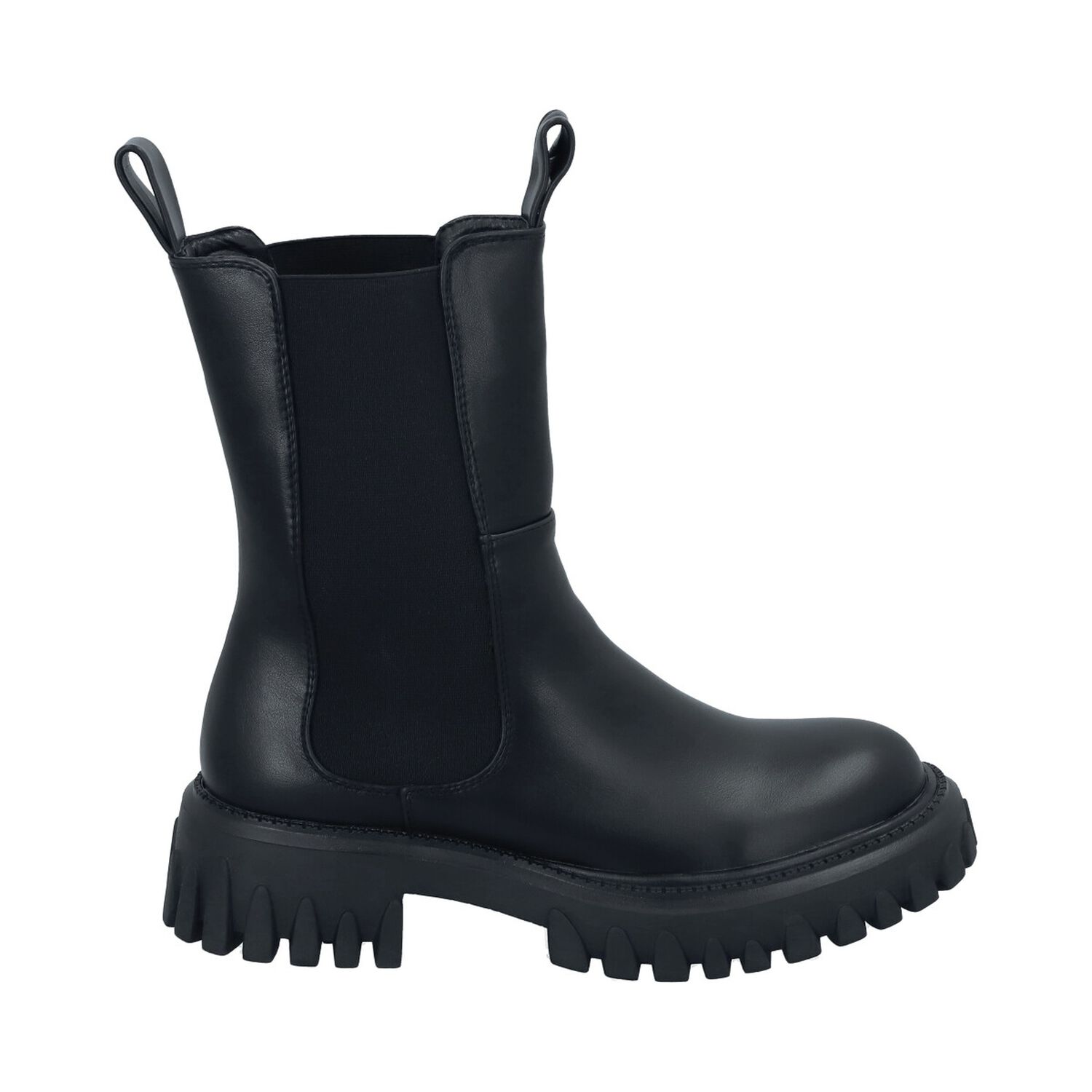 Botin Mujer Negro Eloisa Police image number 4.0