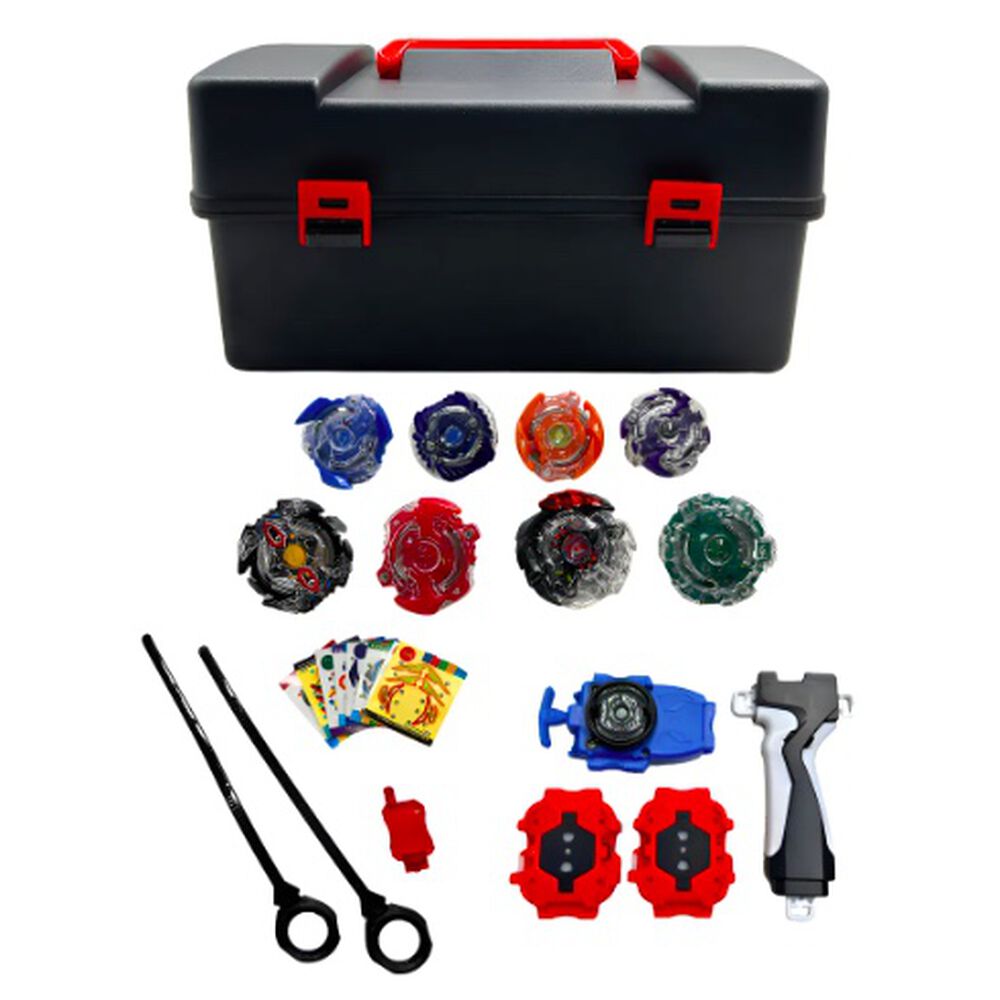 Juguete Bleyblade Set De 8 Bley Blay + Maleta + Lanzador. image number 2.0