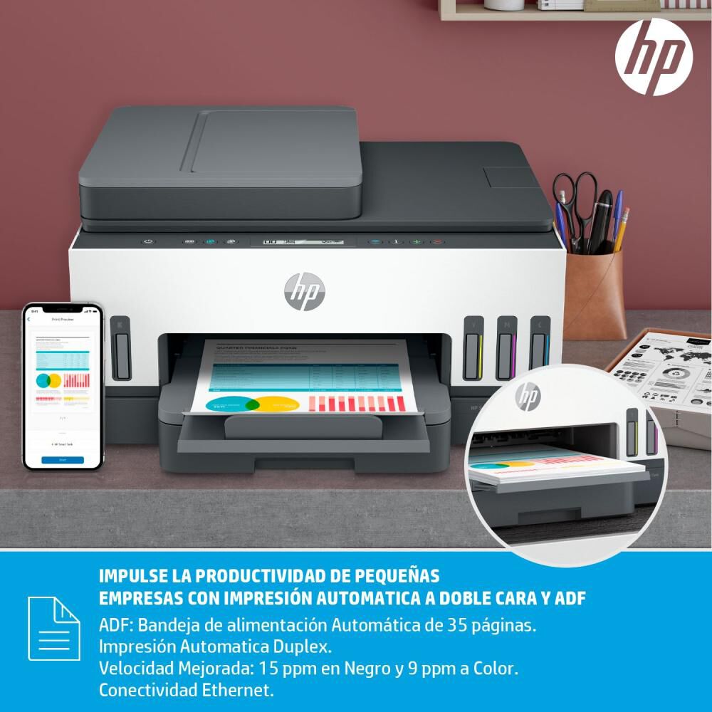 Impresora Multifuncional HP Smart Tank 750 image number 5.0