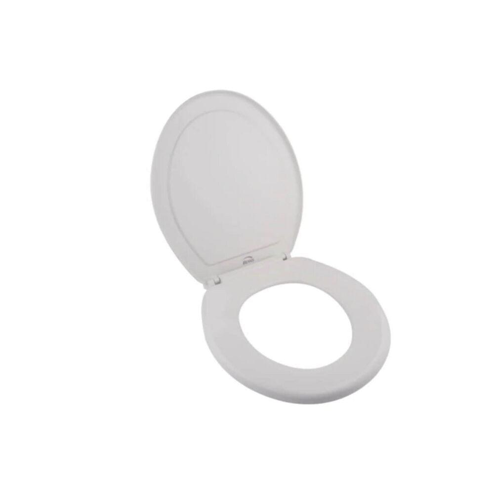 Tapa Baño Wc Asiento Inodoro Redondo Universal 42x39x4 Cm Blanco image number 2.0