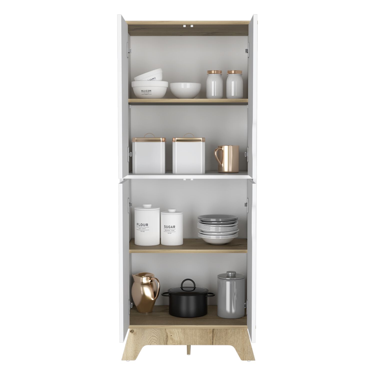 Mueble Alacena 4 Puertas Fm-001b Blanco image number 2.0