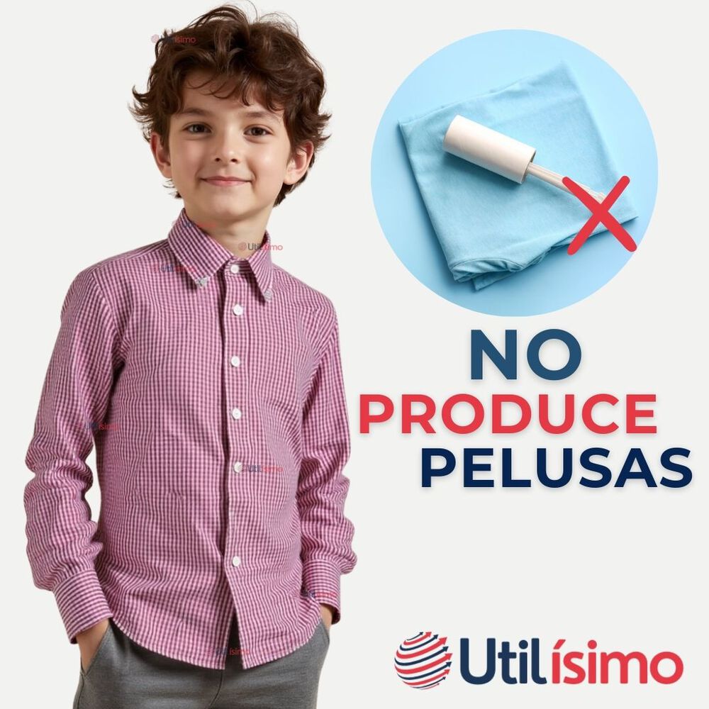 Camisa Huaso Cuadrillé Algodón Niño Juvenil Color Rojo image number 8.0