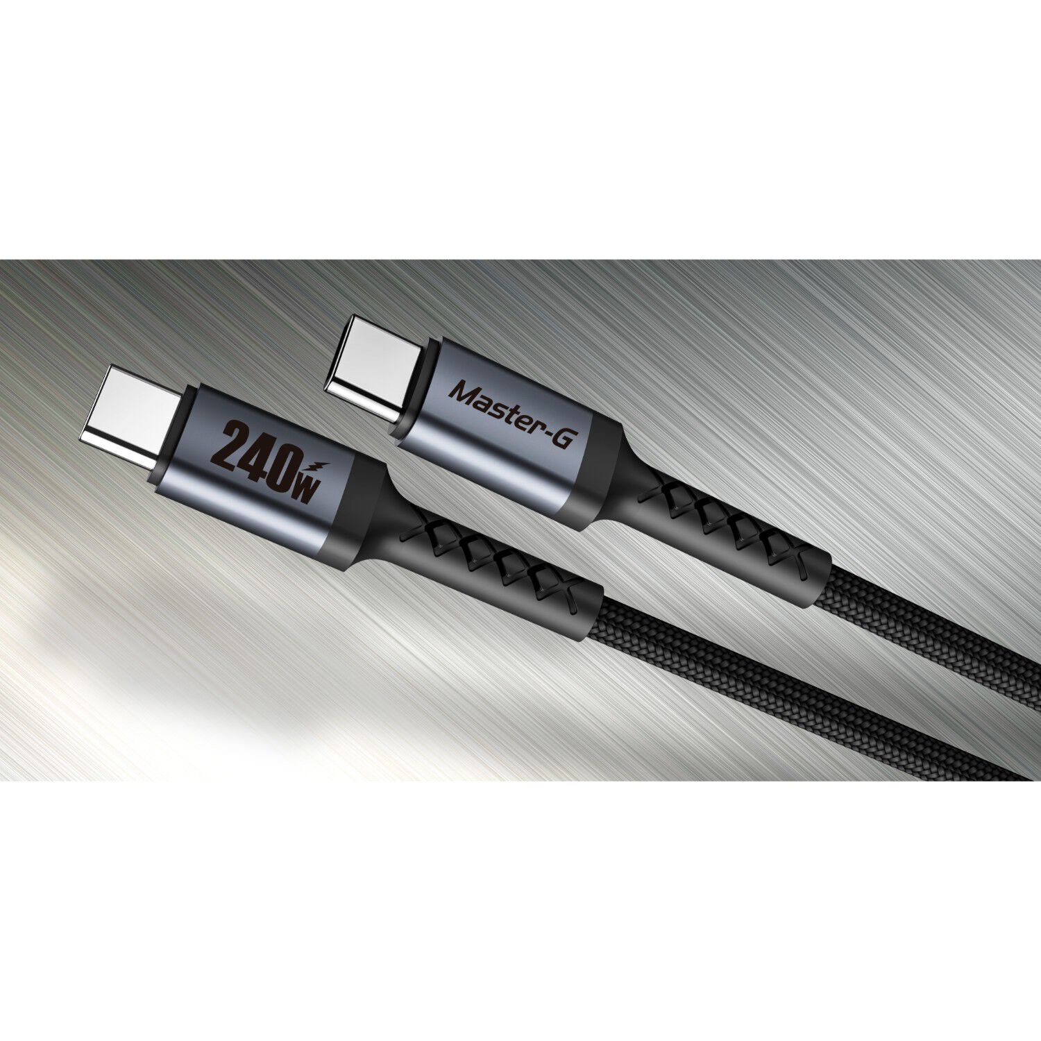 Cable De Carga R&aacute;pida Usb-c A C Antinudos 240w 1m Master-g image number 2.0