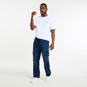 Jeans Tiro Medio Jogger Hombre Rolly Go