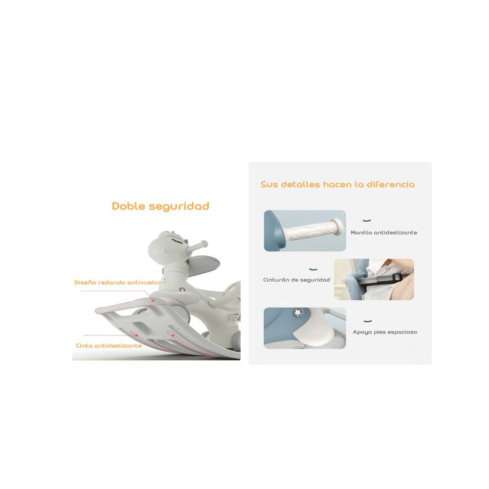 Correpasillo Andador Balance 3 En 1 Con Accesorios Blanco image number 6.0