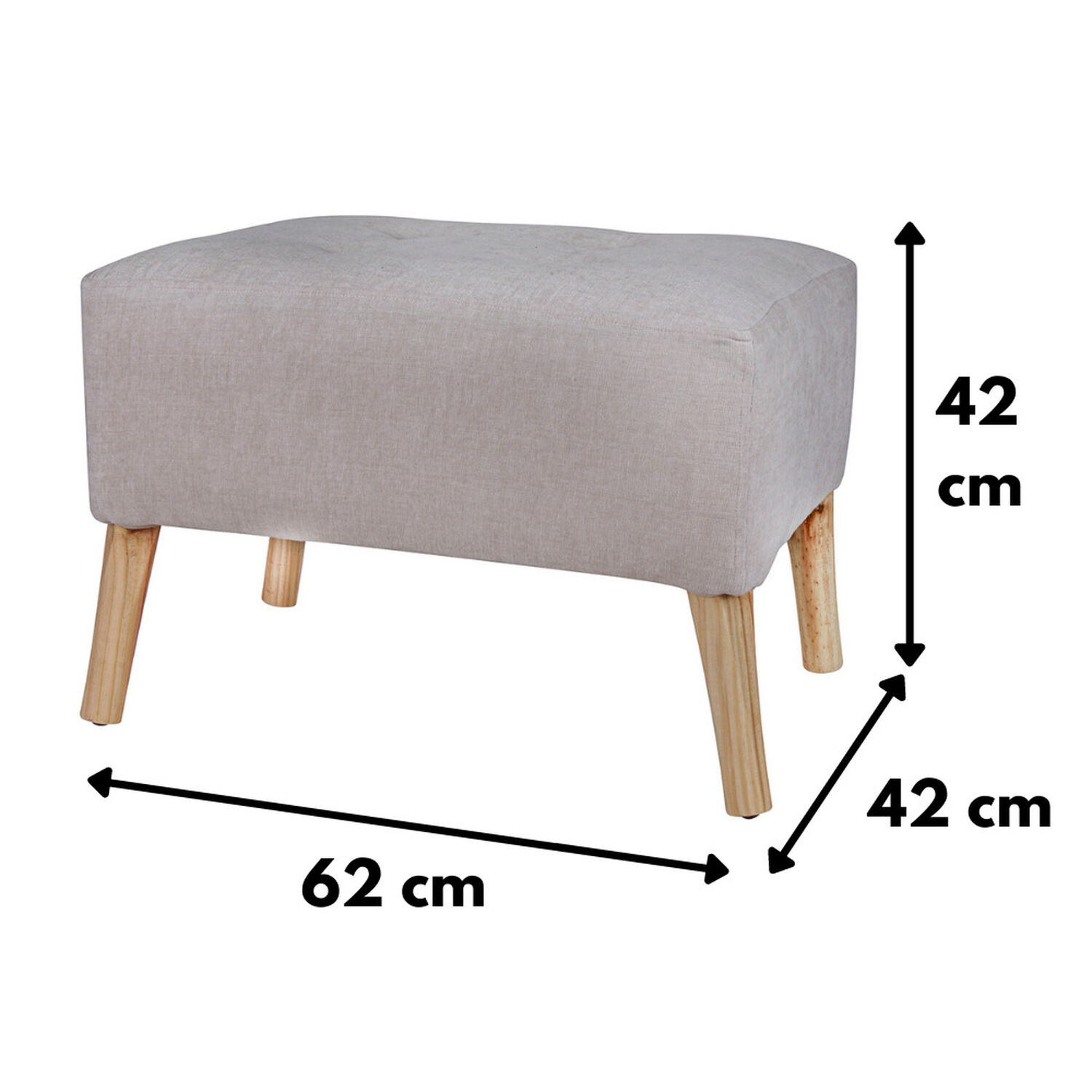 Pouf Petrum Arena Altea 62x42x42 Cm M&aacute;xima Design image number 4.0