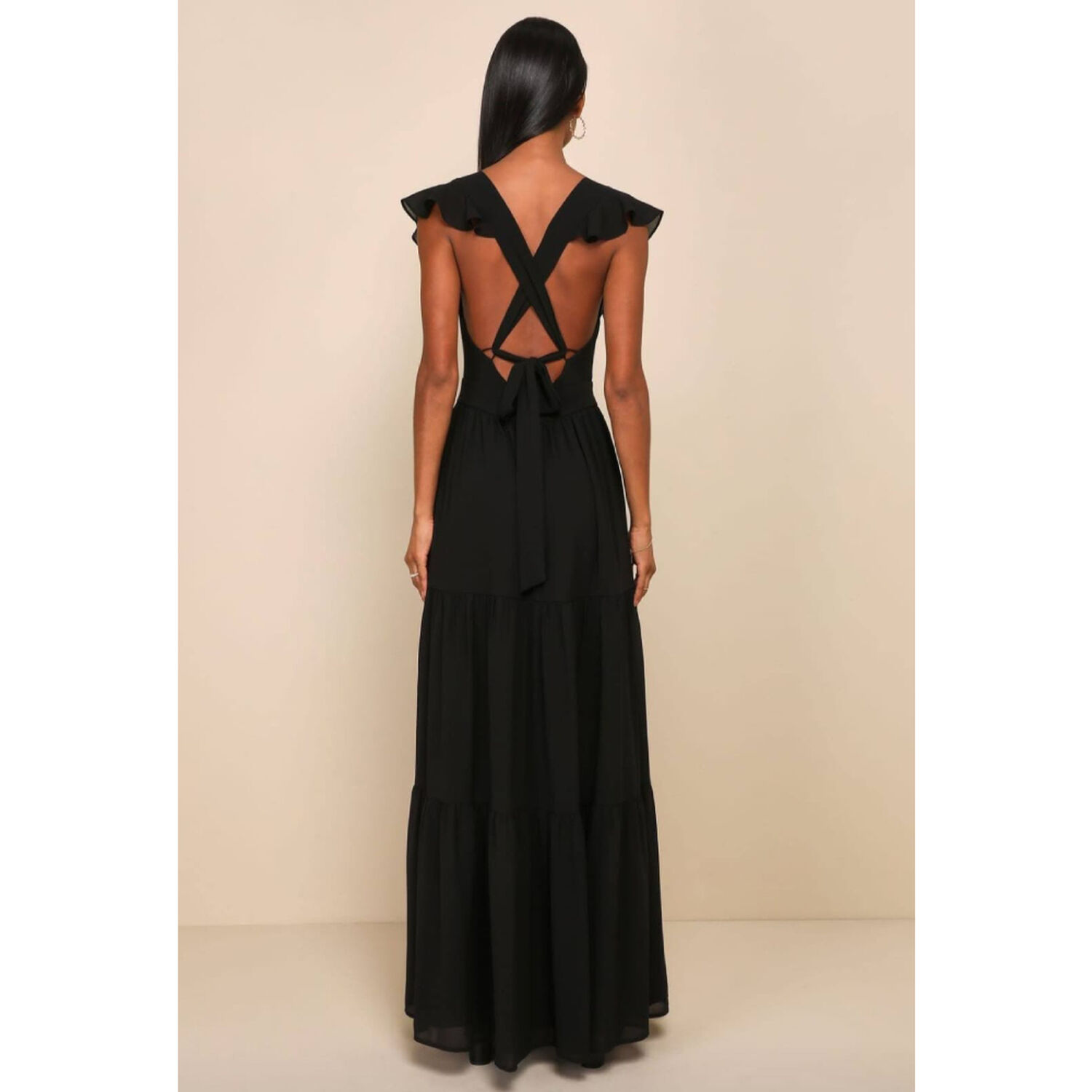 Vestido Maxi Negro - M&oacute;nica image number 2.0