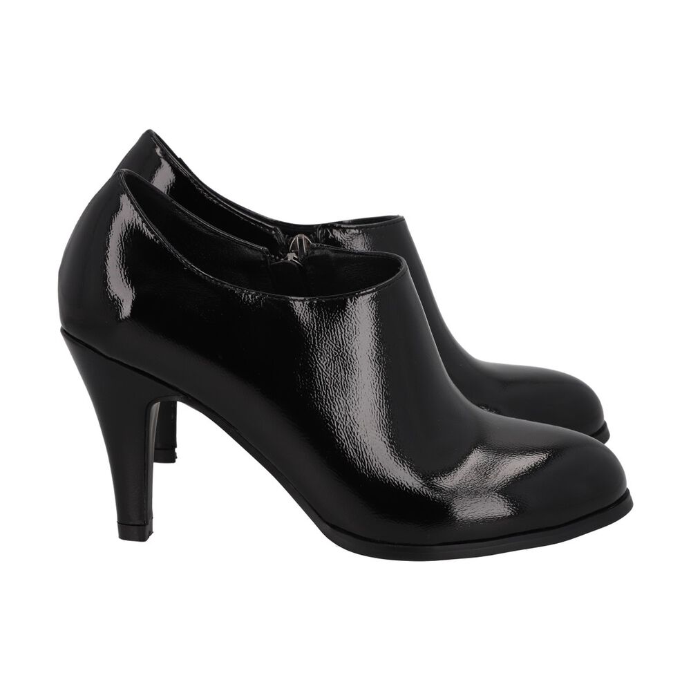 Botin Bobbi Negro Charol Taco Medio Police image number 2.0