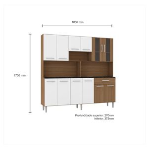 Mueble De Cocina Home Mobili Kimza / 12 Puertas / 1 Cajon