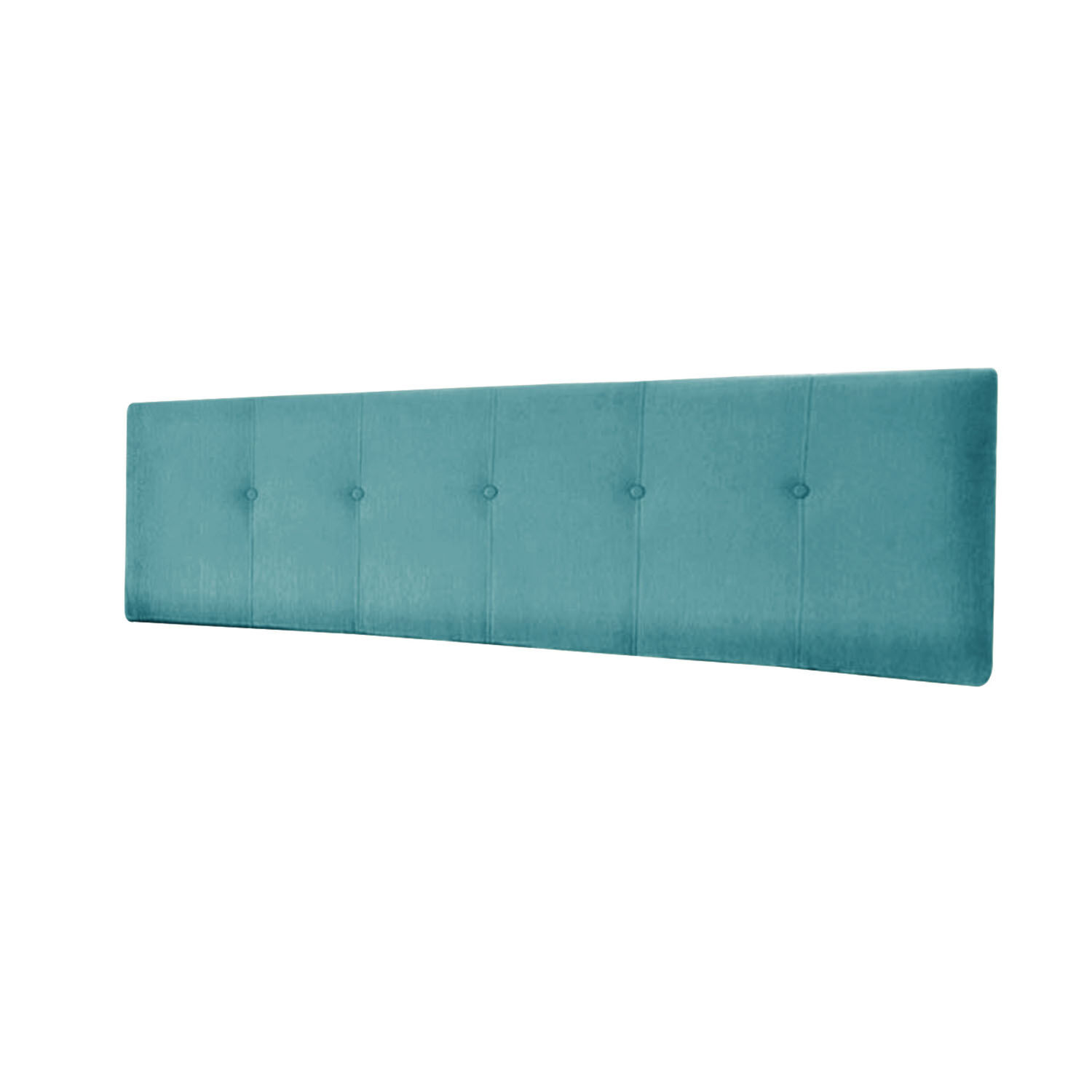 Respaldo Best Tela Velvet Turquesa 2 Plazas image number 1.0