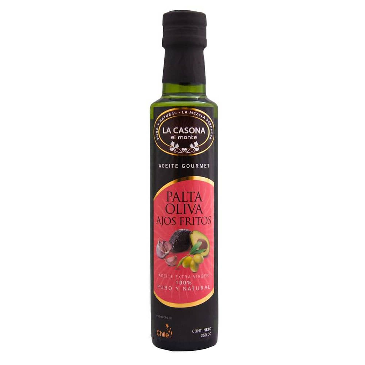 Aceite Gourmet Palta Oliva Ajos Fritos - 250 Ml. image number 0.0