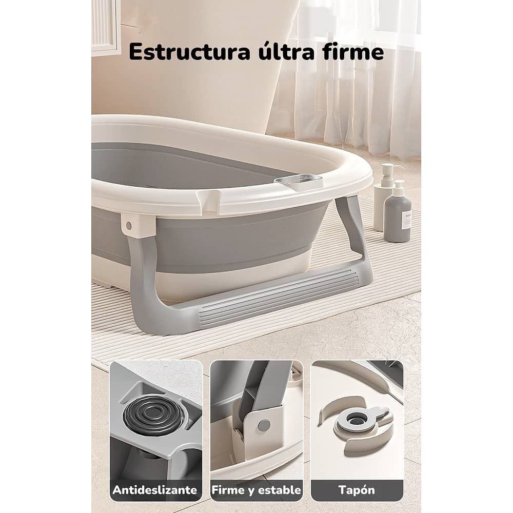 Ba&ntilde;era Con Respaldo De Ducha Comfort Caf&eacute; Lubabycas image number 6.0