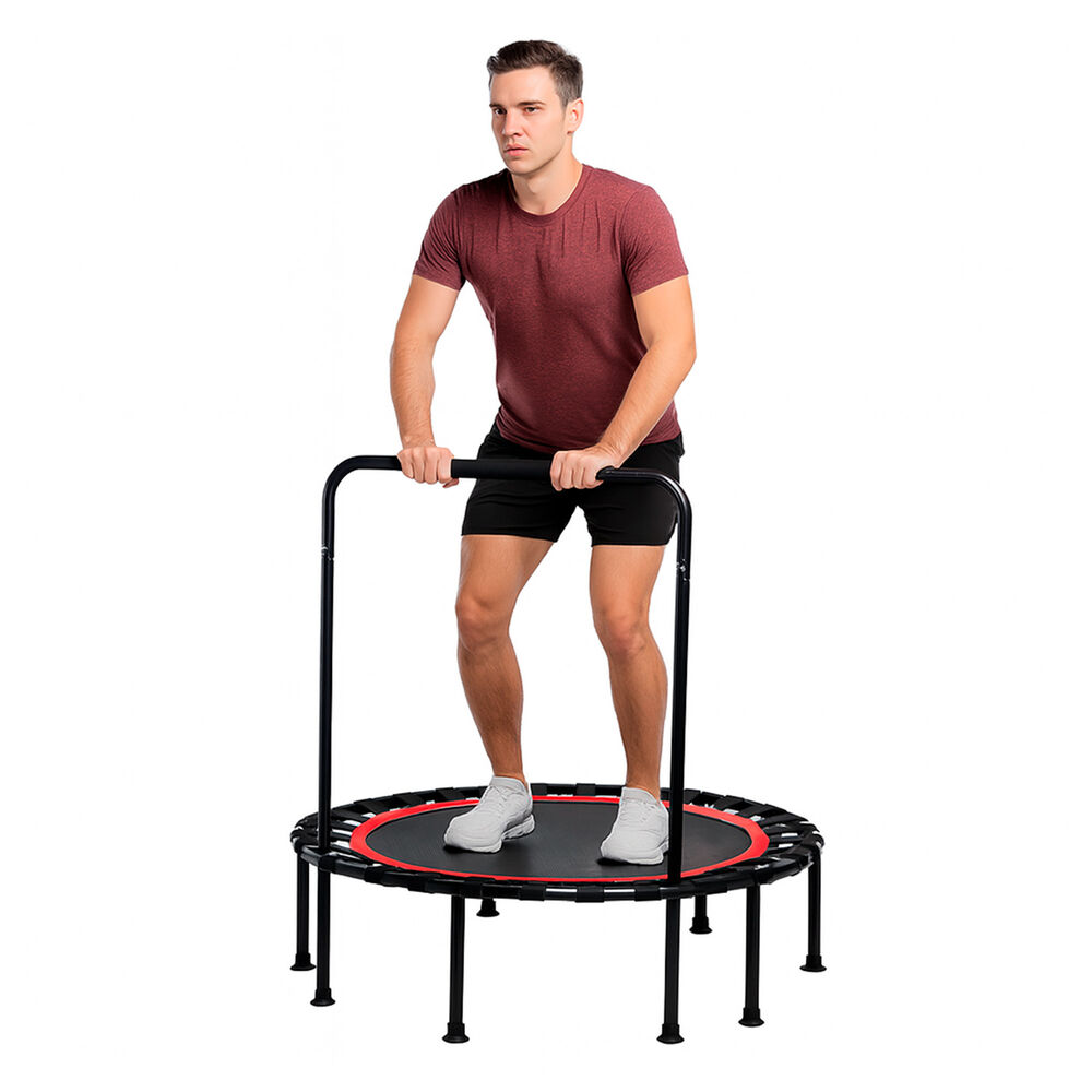 Trampolín Fitness Con Soporte, Ligas Y Plegable 100cm image number 0.0