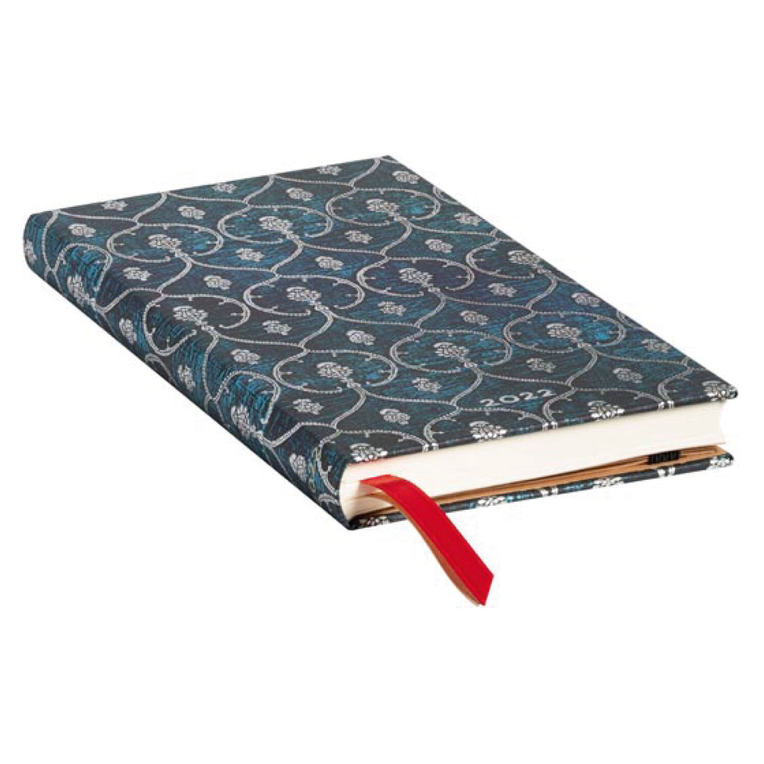 Agenda 2022 Blue Velvet Slim Tapa Dura Semana A La Vista image number 2.0