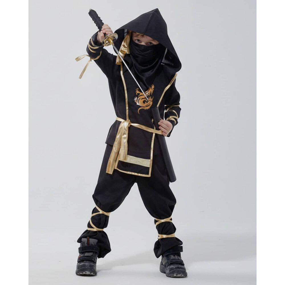 Disfraz Premium Ninja Dragon Esqueleto Camuflaje Infantil image number 5.0