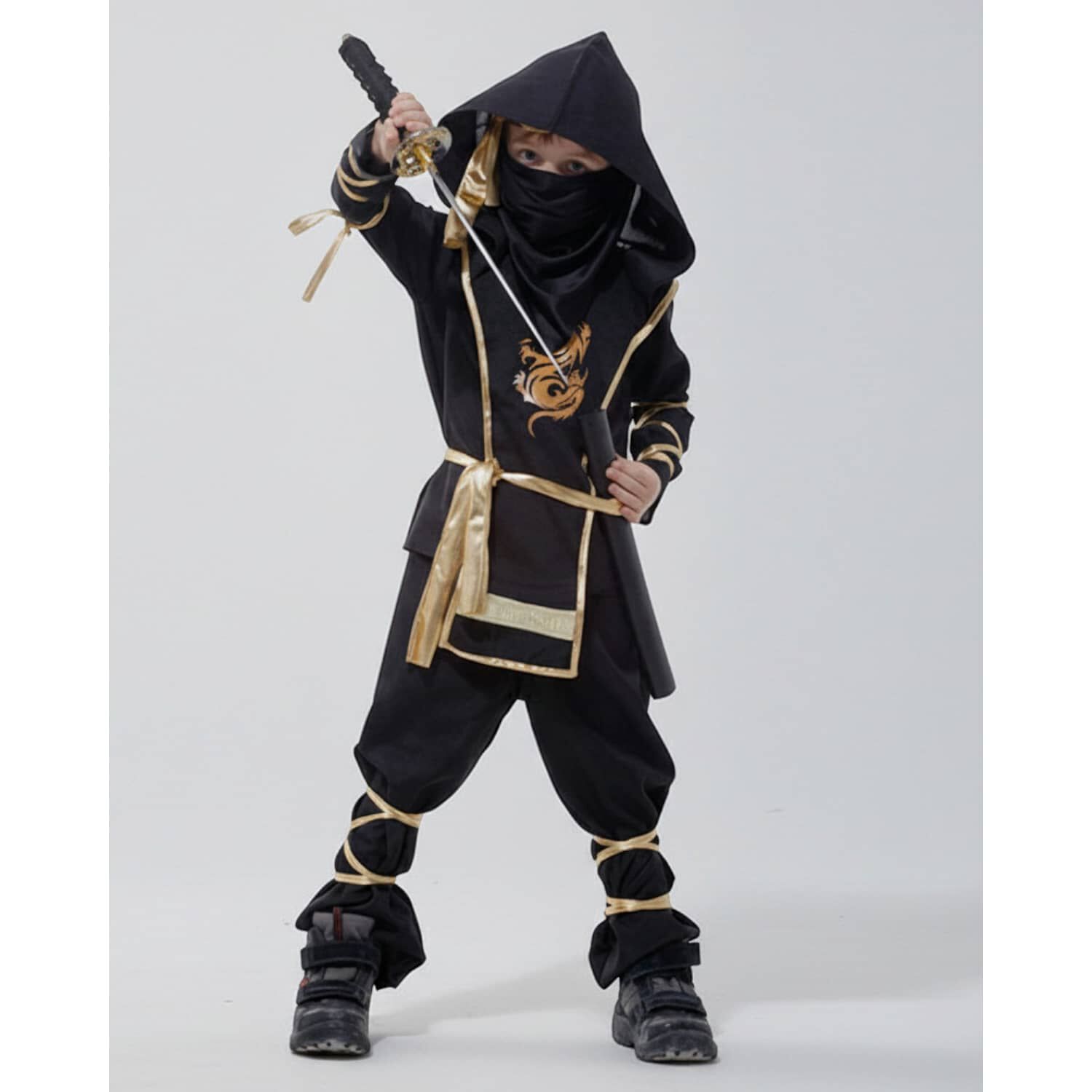 Disfraz Premium Ninja Dragon Esqueleto Camuflaje Infantil image number 10.0