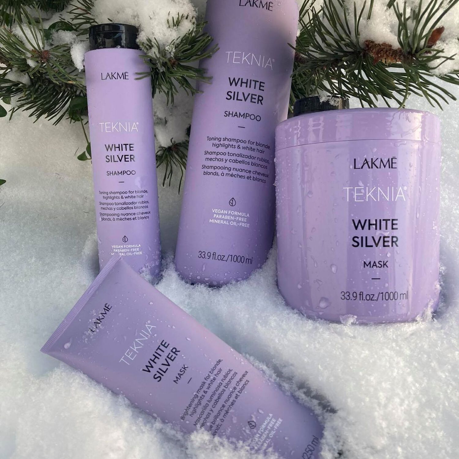 Mascarilla Matizado Cabello Lakme Teknia White Silver 250ml image number 5.0