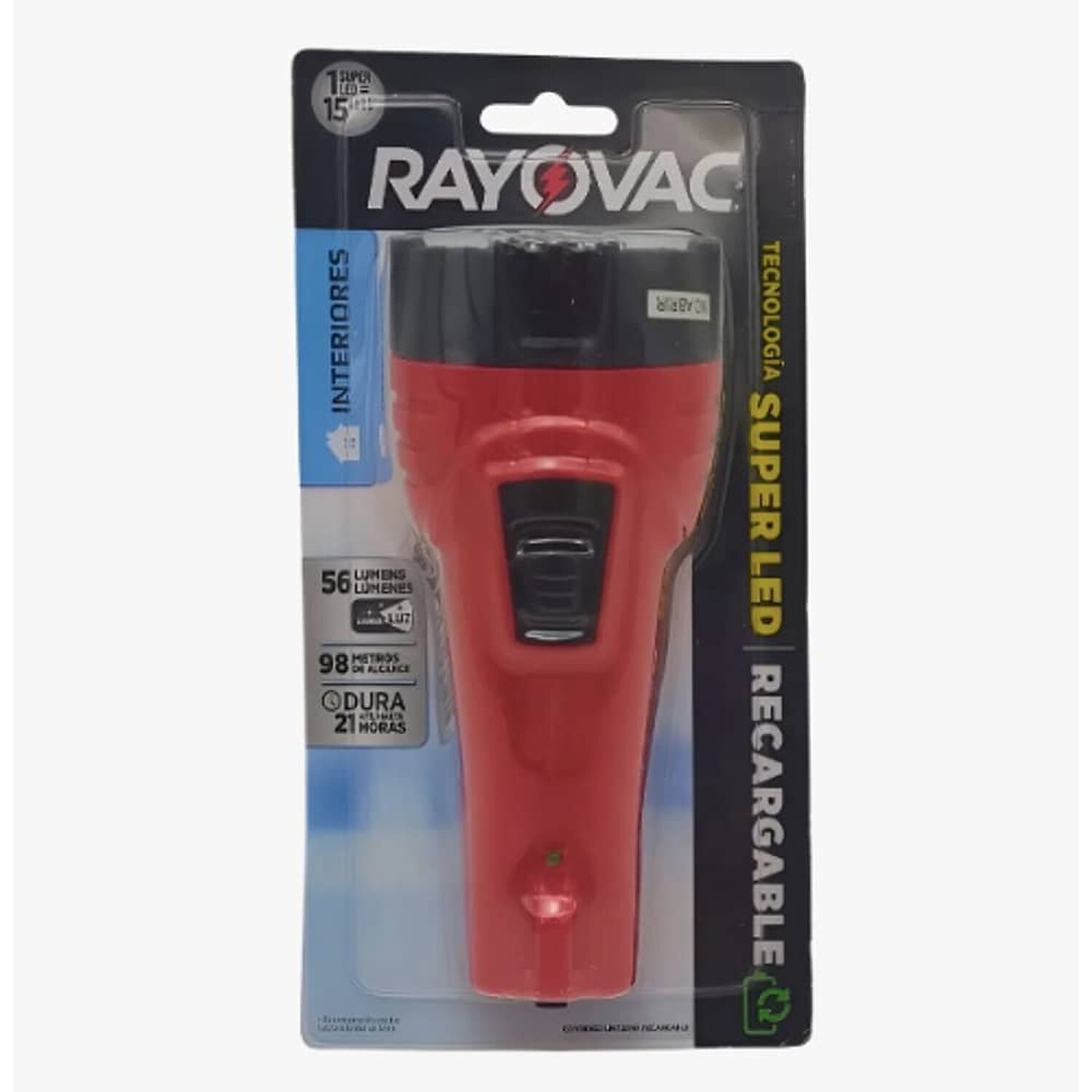 Linterna Superled Recargable Roja image number 0.0