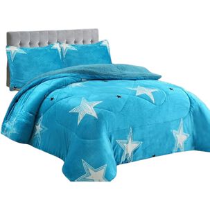 Cobertor De Invierno Plush Con Chiporro1.5 Plazas + 1 Fundas De Almohada Ccp-16