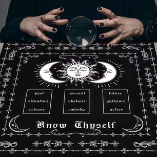 Pa&ntilde;o Lectura De Tarot 70x70 Cm Sol Y Luna