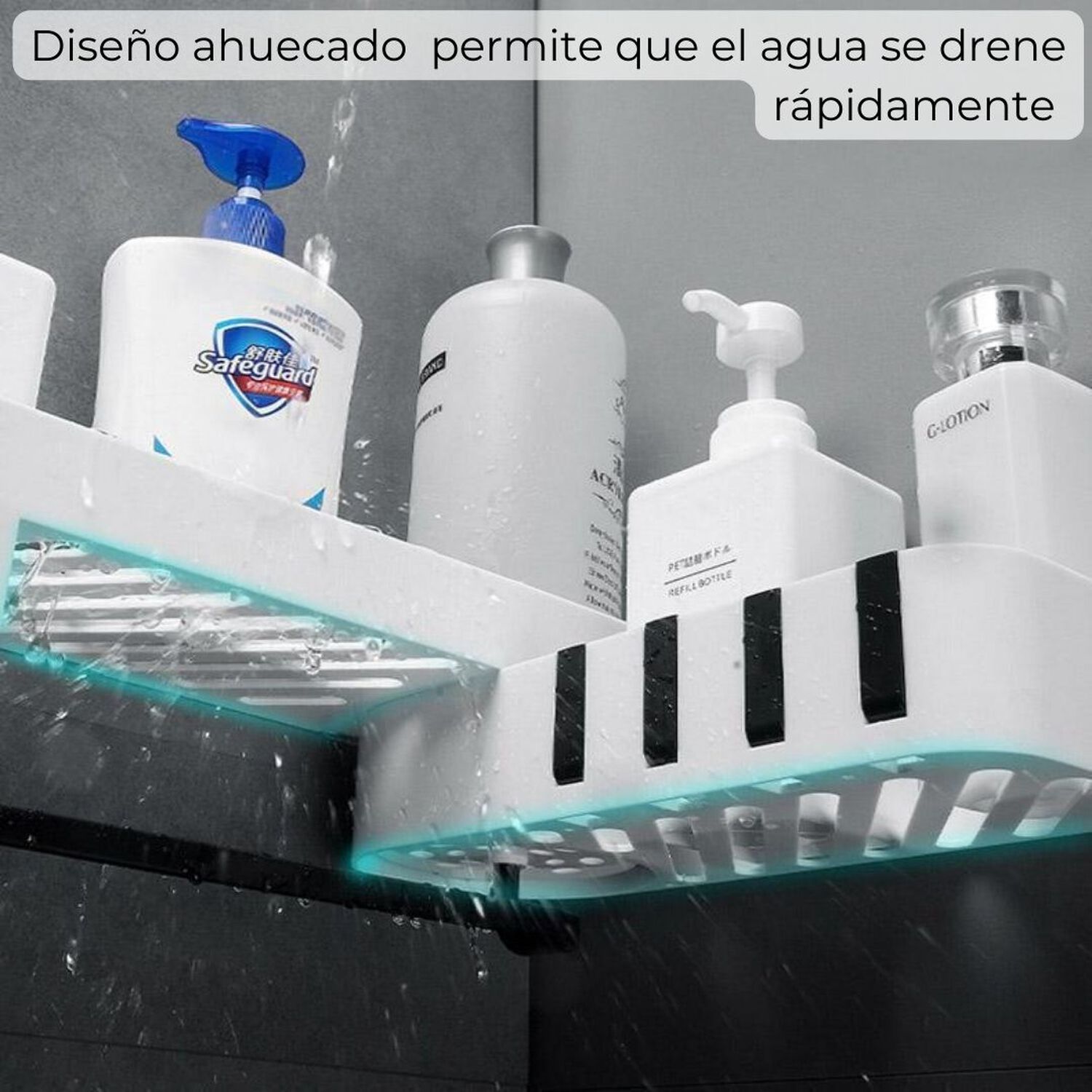 Organizador Esquinero Ajustable Multiuso Para Ba&ntilde;o Y Cocina image number 9.0