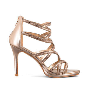 Sandalias Fiesta Moda Mujer Pedrería Taco Alto Weide Gh132
