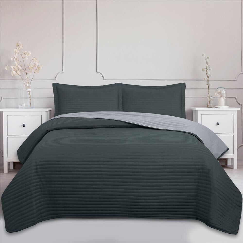 Quilt Andes Bicolor Gris image number 0.0