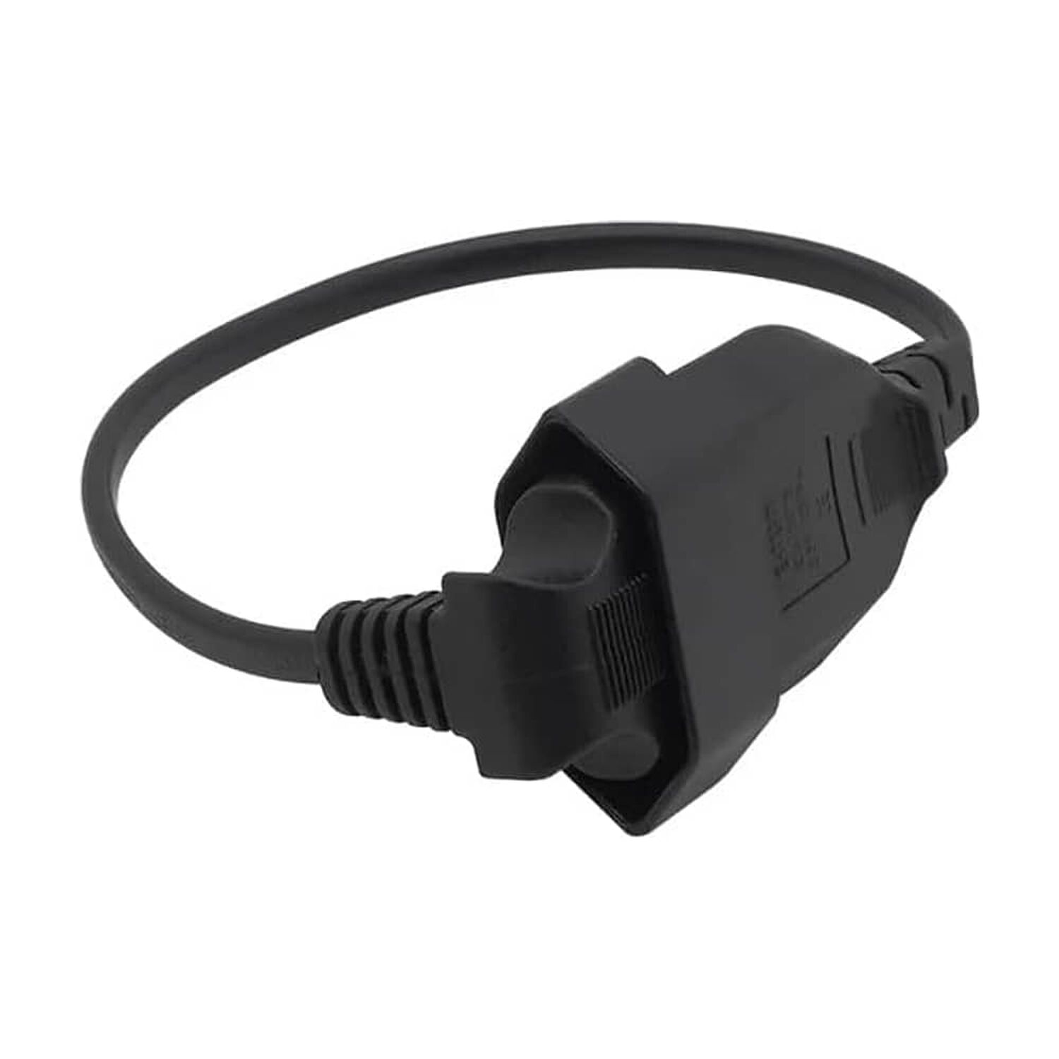 Cable De Extensi&oacute;n Europeo, Enchufe Macho A Hembra 90 Grados De 0.3 Mts image number 3.0