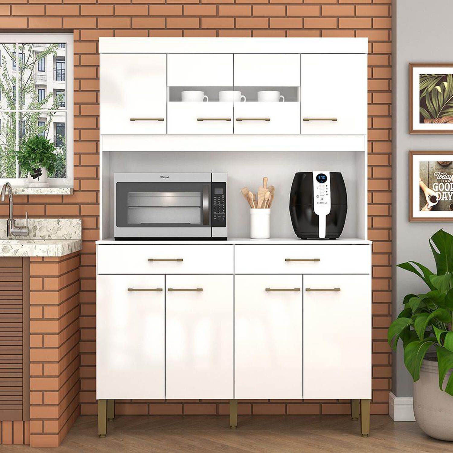 Mueble De Cocina Vekkahome Laura / 8 Puertas / 2 Cajones image number 0.0
