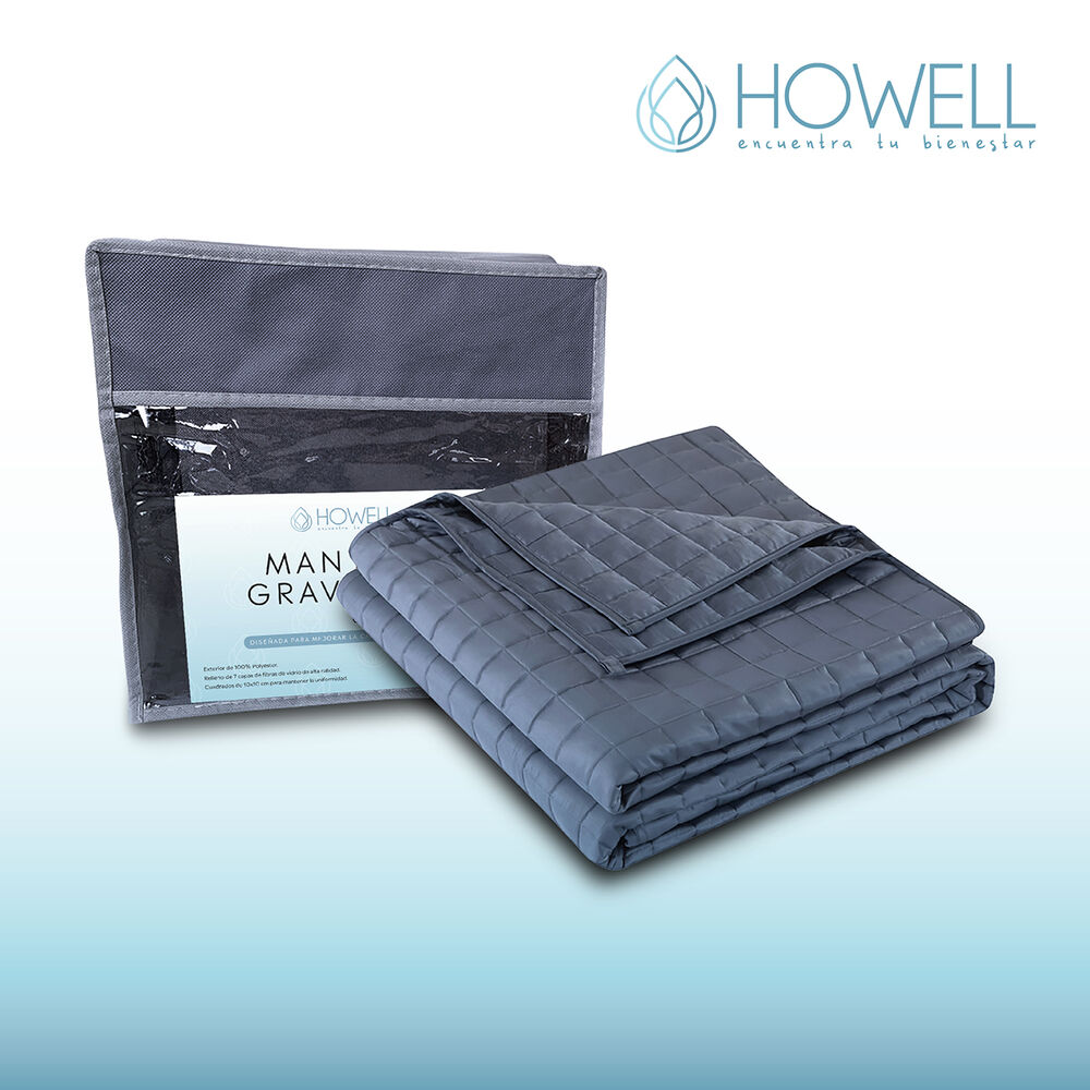 Manta De Gravedad Pesada Howell Queen 12kg Trastornos Sueño image number 8.0