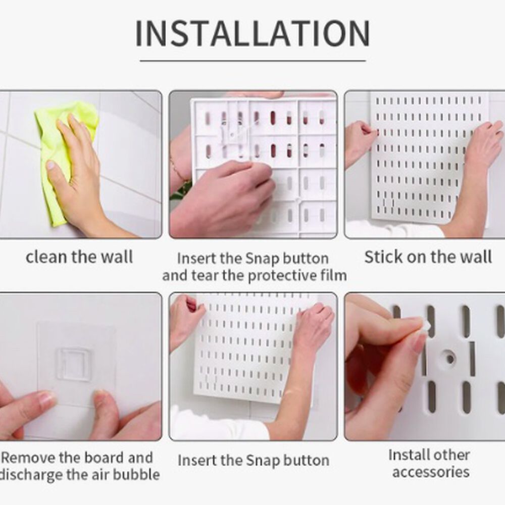 Organizador De Escritorio Pegado A La Pared Blanco image number 3.0