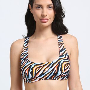 Bikini Básico Copa C Estampado Naranja