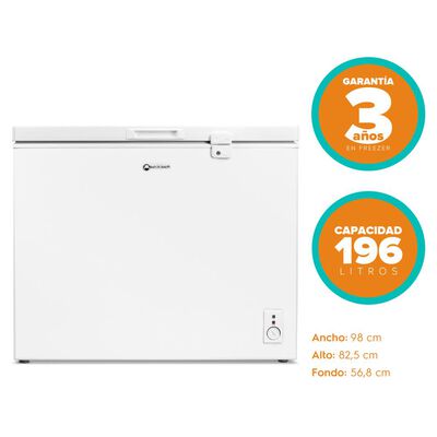 Frezzer Horizontal Mademsa M200 / Frío Directo / 196 Litros / A