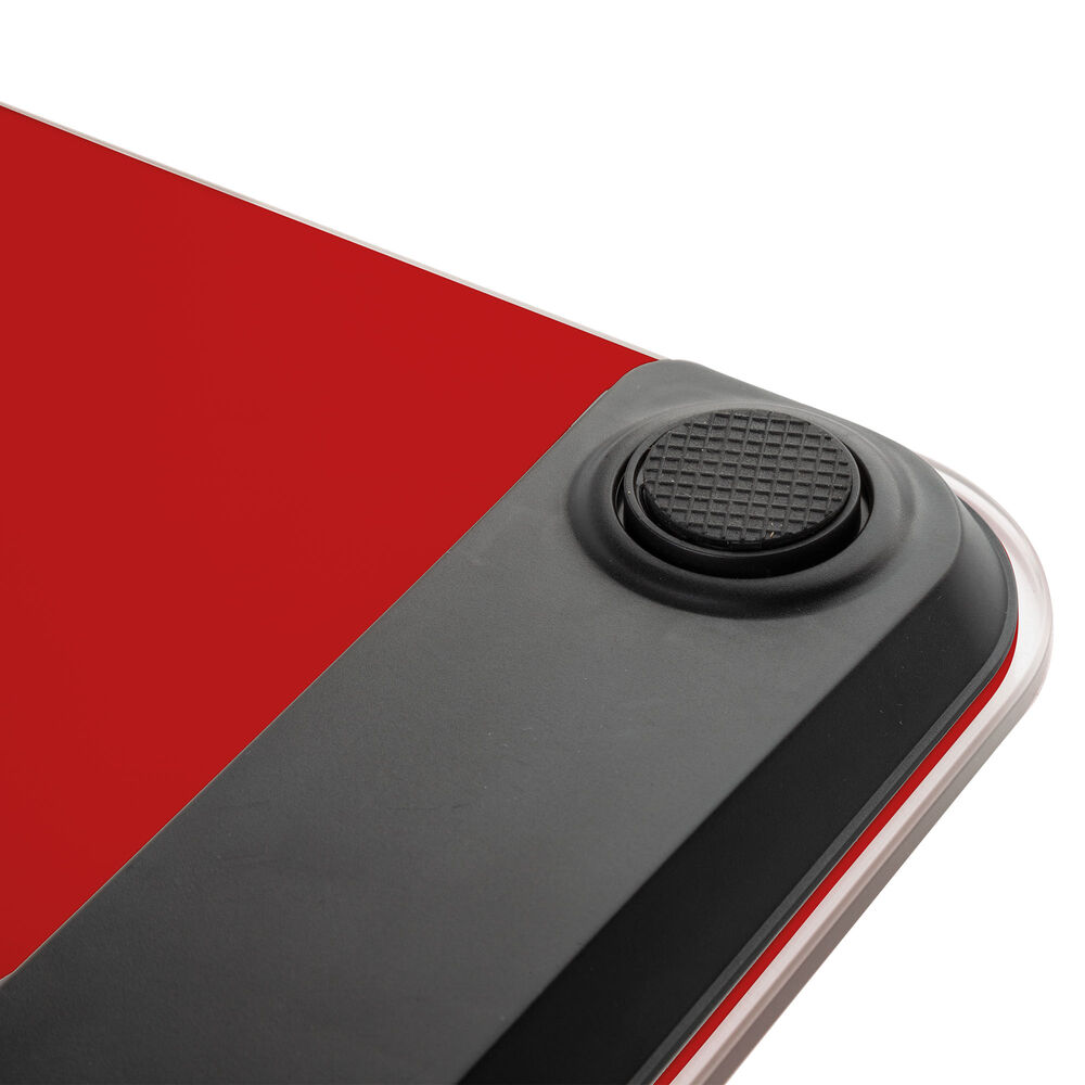 Moderna Pesa Ba&ntilde;o Electr&oacute;nica Vidrio Templado Roja Marca Jata image number 3.0