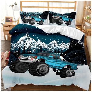 Cubrecama Quilt Truck Estampado Plaza Y Media